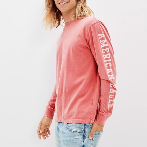 American Eagle Longsleeve Tee, pink - Picture 1 of 16